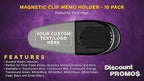 10 Magnetic Memo Holders Set - Image 2