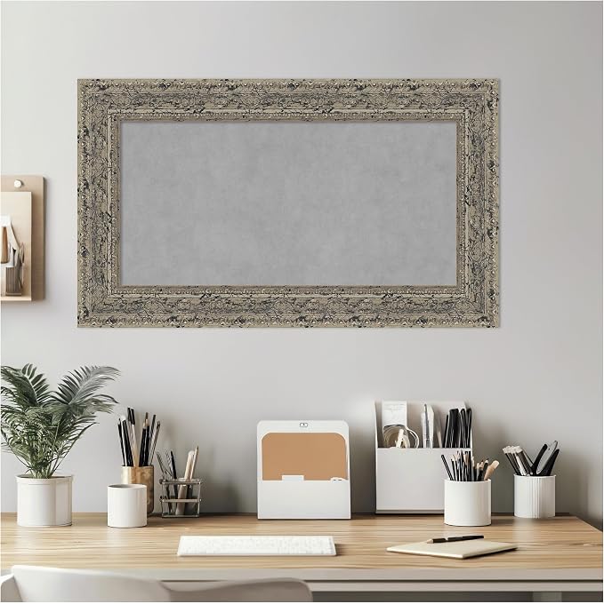 Amanti Art Silver Framed Magnetic Board 17x29 Small Vision Board - Image 6
