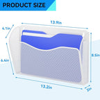 GDINDINFAN Single Pocket Wall File Holder, Mesh Hanging File Folder Paper - Image 3