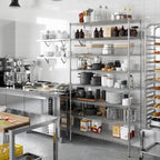 Regal Altair 18" Deep x 48" Wide x 86" Height Wire Shelving Kit | 8-Tier | NSF - Image 2
