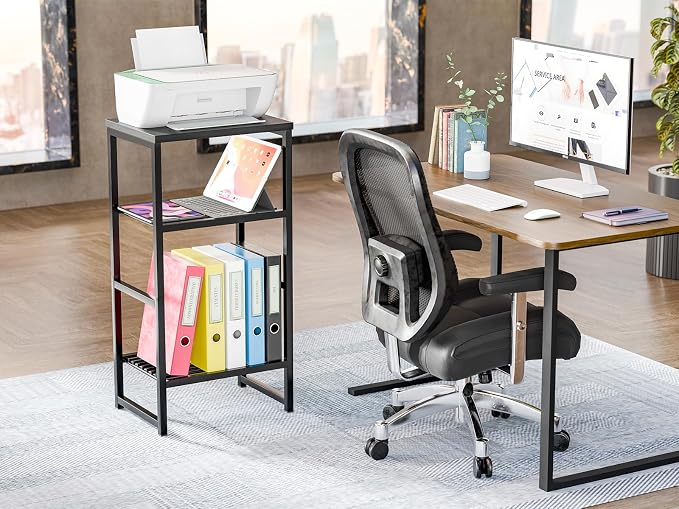 GEORIS 3 Tier Freestanding Printer Stand Shelf - Image 2