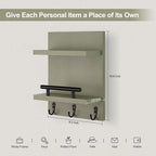 Lucundm Key Holder Wall Mount, Mail Shelf Decor - Image 3