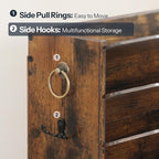 HOOBRO Wall File Organizer, Mail Organizer Wall Mounted, Wooden Literature - Image 7