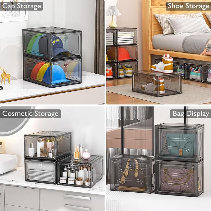 7 code Thicken & Sturdy Clear Shoe Storage Organizer - Image 6