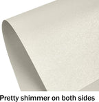 100 Sheets Silver Shimmer Cardstock 8.5 x 11 Metallic Paper, Goefun 80lb Card - Image 3