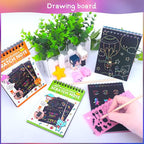 POKONBOY 24 Pack Rainbow Scratch Paper Arts Notebooks, Scratch Note Pads - Image 5