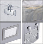 ENGPOW File Box with Lock, Fireproof Document Box with Zipper＆Pockets, - Image 9