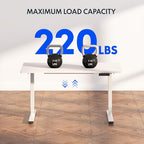 FLEXISPOT E6 3-Stage Dual Motor Electric Standing Desk 48 x 30 Sit Stand Up Desk - Image 7
