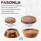 Bed Risers, Furniture Risers Can be Adjusted to 2'' 3''or 4'', Lifts Furniture - Image 2
