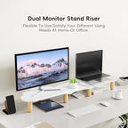 AFOOYO Dual Monitor Stand Riser, Rainbow Cloud Desktop Computer Stand - Image 2