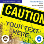 Custom Caution Sign, OSHA Sign, 10x14 Inches, Rust Free .040 Aluminum, Fade - Image 5