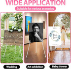 VAIIGO 63" White Easel Stand for Wedding Sign Poster Display Easel Folding Art - Image 2