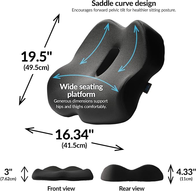 Everlasting Comfort Doctor Recommended Memory Foam Seat Cushion - Image 3
