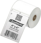 4" x 6" Thermal Labels | 4 Rolls | 1100 Labels | fits Zebra, Offnova Thermal - Image 2