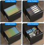HOMOFFICE 2 Drawer File Cabinet - Image 5