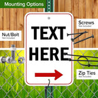Custom Arrow, Custom Directional Sign, Right Arrow, 12x18 Inches, Rust Free - Image 5