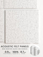 Bumusty Large Felt Bulletin Board 48" x 36" Cork Board Alternative-12 Pack - Image 3