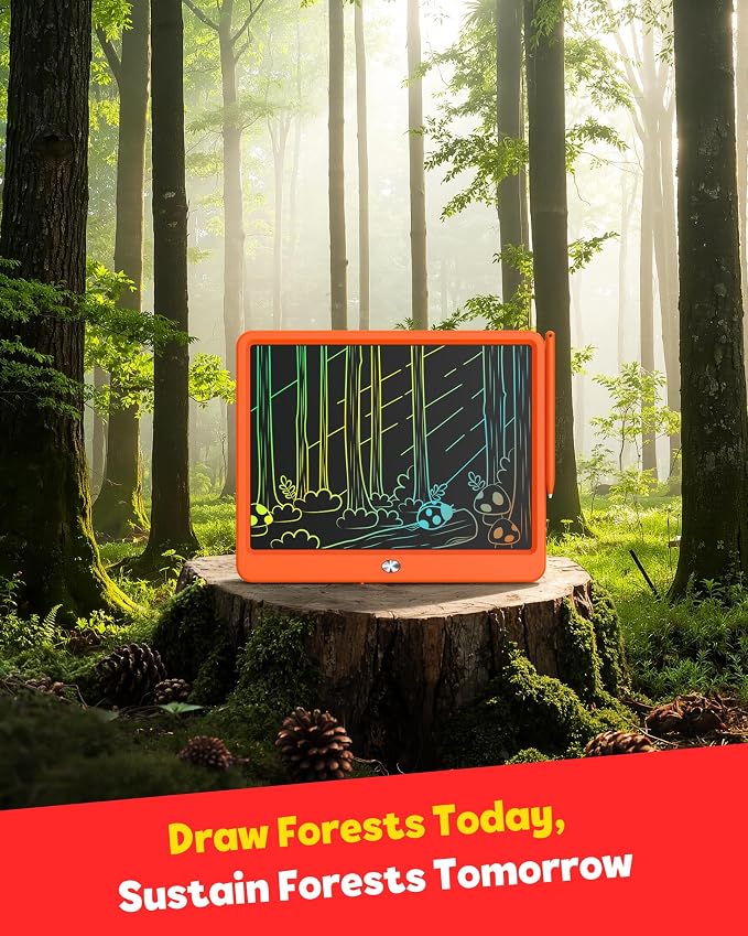 TEKFUN LCD Writing Tablet Doodle Board, 12inch Colorful Drawing Tablet Writing - Image 9