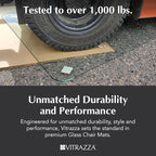 Vitrazza Glass Chair Mat 45” x 53” Superior ¼ Thick, Chiaro Standard Clear - Image 6