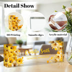 Personalized Name Plate for Desk, Custom Acrylic Desk Name Sign, Office - Image 2