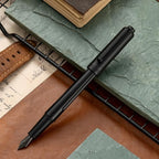HUASHILAI Luxury Matte Black Forest Fountain Pen Set, Titanium Black Extra Fine - Image 3