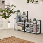 CAPHAUS 2 Tier Small Bookshelf, 24 Inch Width Free Standing Shelf, Bookcase - Image 2