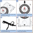 PATIKIL Orienteering Compass, Navigation Backpacking Compasses - Image 4