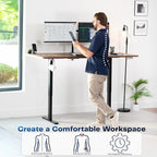 VIVO Electric 71 x 36 in Rustic Standing Desk, Memory Height Adjustment - Image 4