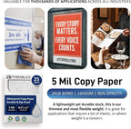 TerraSlate Premium Waterproof Paper, 5 MIL 8.5” x 11”, Laser Printer & Copy - Image 6