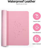 YSAGi Leather Desk Pad Protector, Large Mouse Pad, Non-Slip PU Leather Desk - Image 4