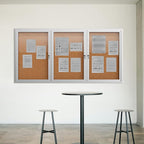 72"x36" Lockable Enclosed Bulletin Board, Outdoor Cork Weather-Resistant - Image 7