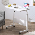 DlandHome Rolling Desk Adjustable Standing Desk, Mobile Side Table 31.4 Inches by DlandHome