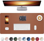 Leather Mouse Pad & Desk Blotter Mat by AFIING