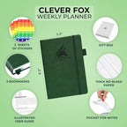 Clever Fox Planner – Undated Weekly & Monthly Planner - Image 2