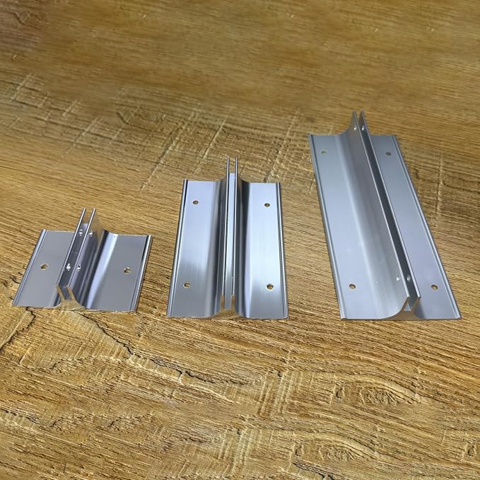 10 Pack 6" Length Aluminum Corridor Sign Holder, 1/8" Substrate, Corridor Mount - Image 4