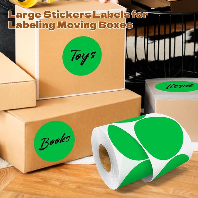 3 Inch Round Color Coding Labels - Image 5