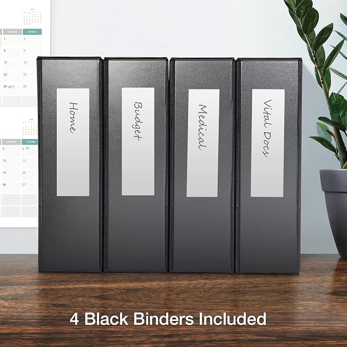 Oxford 3 Ring Binders, Binders for School and Office, 3 Inch ONE-Touch Easy - Image 5