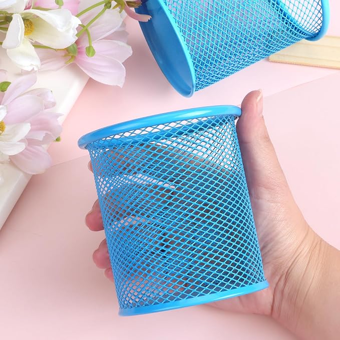 Tamaki Pen Holder Cup for Desk, Wire Mesh Pencil Cup Holder for Desk Office Pen - Image 5