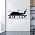 Personalized Metal Airplane Wall Art, Airplane Name Sign, Customized Pilot Name - Image 8
