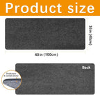 Large Felt Desk mat, Office Computer Desk - Image 2