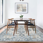 GENIMO 9x12 Area Rugs for Living Room, Machine Washable Non Slip Vintage Rugs - Image 9