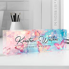 Personalized Name Plate for Desk Custom Acrylic Desk Name Plate Custom Employee - Image 4