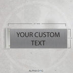 ALPHA DOG SIGNS Custom Projecting Hallway Nameplate, Personalized 2-Line Text - Image 2