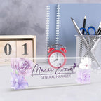 Personalized Name Plate for Desk, Custom Desk Name Plate, Acrylic Name Plate - Image 6