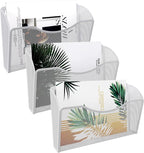 EasyPAG 3 Single Pocket Wall File Organizer, Mesh Hanging File Folder Organizer by EasyPAG