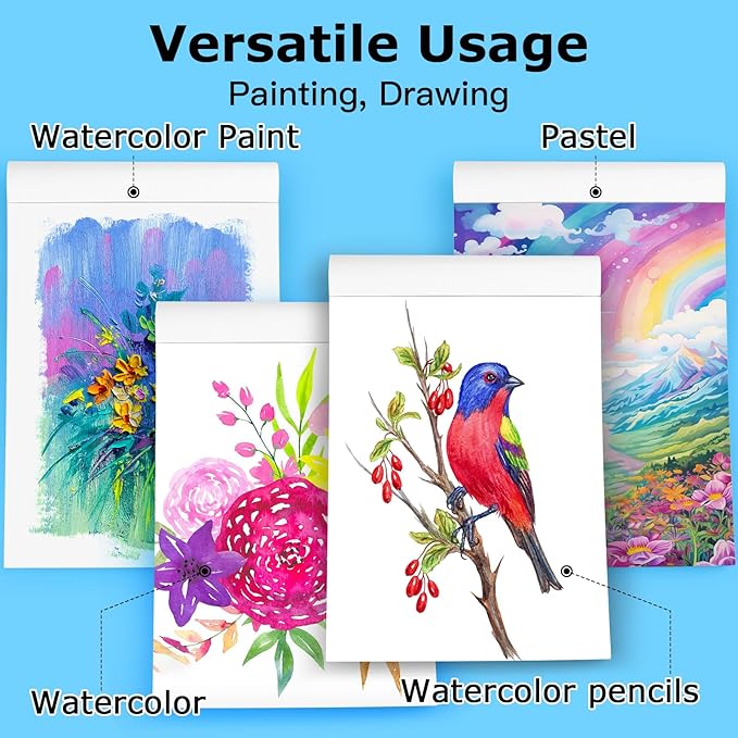 Hapikalor 5.5"x8.5"Watercolor Small Sketchbook - Image 5