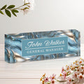 Personalized Name Plate for Desk, Custom Acrylic Desk Name Sign, Office by Unknown