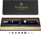 Scriveiner Personalized Midnight Blue Fountain Pen by Scriveiner