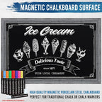HBCY Creations Rustic Grey Wooden Magnetic Wall Chalkboard, Extra Large Size - Image 5