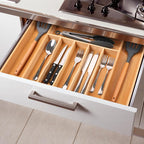 oridom Large Premium Bamboo Silverware Organizer - Image 7